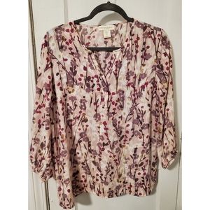 Pink Floral Blouse